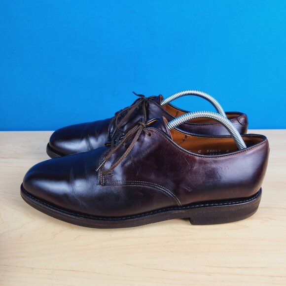 Allen Edmonds Holbrook 2002 Vtg Mens Size 10 Shoes Brown leather Blucher‎ shoes main image 10